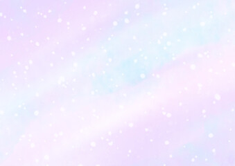 ピンクと水色のグラデーションの冬の背景素材