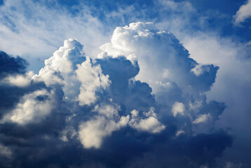 Naklejka na ściany i meble rising forming storm cloud