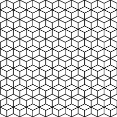 seamless hexagon or square geometric pattern