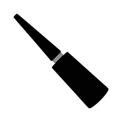 Beauty cosmetic makeup eyeliner icon | Black Vector illustration |
