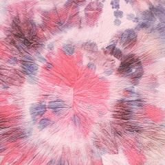 Spiral Art. Delicate Hippie Background. Pink