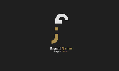 Alphabet letters Initials Monogram logo FI, IF, F and I