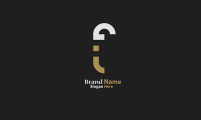Alphabet letters Initials Monogram logo FT, TF, F and T