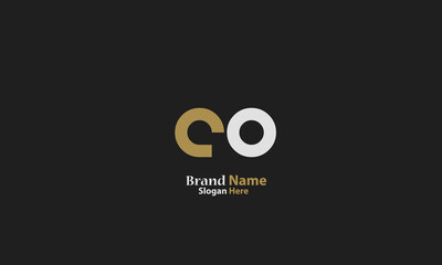 Alphabet letters Initials Monogram logo AO, OA, A and O