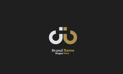 Alphabet letters Initials Monogram logo DB, BD, D and B