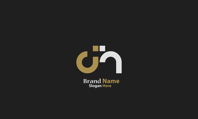 Alphabet letters Initials Monogram logo DN, ND, D and N