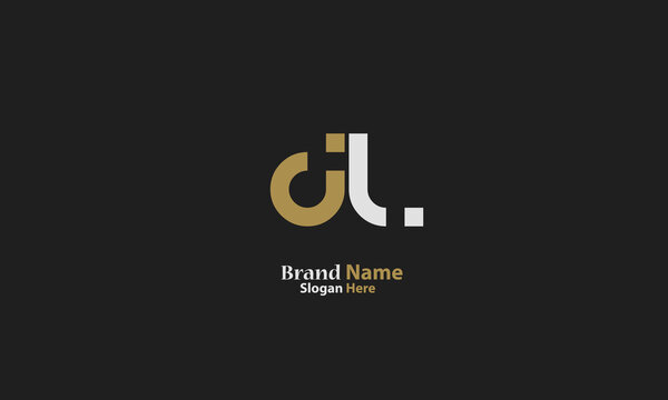 Alphabet letters Initials Monogram logo DL, LD, D and L