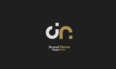 Alphabet letters Initials Monogram logo DN, ND, D and N