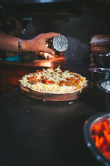 Comida, pizzeria y hamburguesas