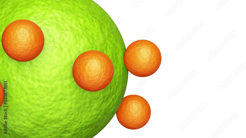 Poster realistic satisfying looping 3d animation of the beautiful lime peel texture sphere with orbital rol