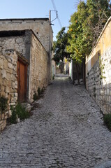 Fototapeta na wymiar The beautiful village of Vasa Koilaniou in the province of Limassol, in Cyprus 