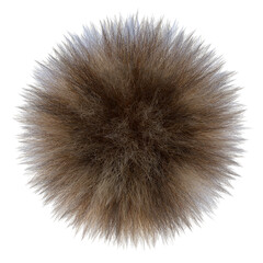Fluffy Animal Fur with Different Shades od Brown