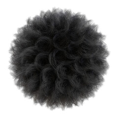 Frizzy Animal Fur in Black 