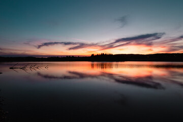 Coucher de soleil - Lac de l'Abbaye