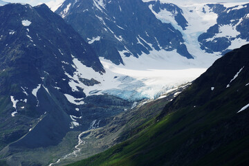Glacier in the Lyngen alps.