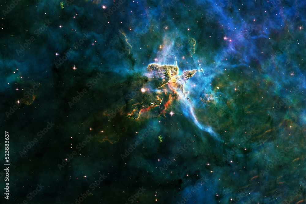 Canvas Prints beautiful space background. elements of this image furnished by nasa