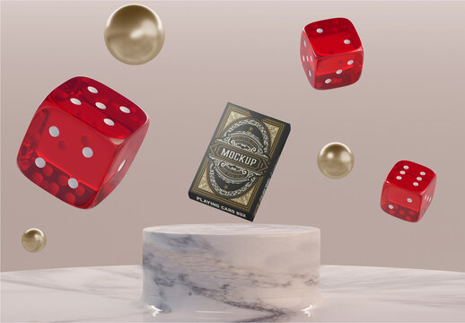Poker Box Scene Mockup