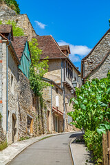 Fototapeta na wymiar Rocamadour, beautiful french village on Lot valley, Occitanie,