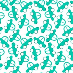 Cartoon kids seamless cars toys pattern for child clothes print and wrapping paper and fabrics and accessories