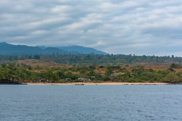 Sao Tome, village, beach