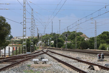 Fototapeta na wymiar Estación de tren de Caspe