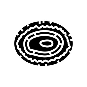limpet sea shell beach glyph icon vector illustration