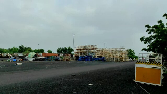 Material Handling Trolley With Auto Parts Meterial Scrap Waster Spoilage Photo