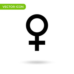 Female Symbol icon. minimal and creative icon isolated on white background. vector illustration symbol mark