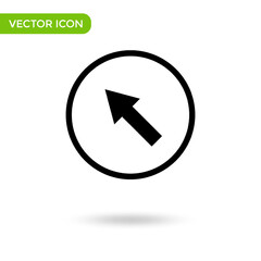 arrow up icon. minimal and creative icon isolated on white background. vector illustration symbol mark