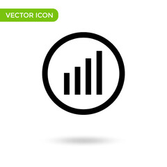 signal icon. minimal and creative icon isolated on white background. vector illustration symbol mark