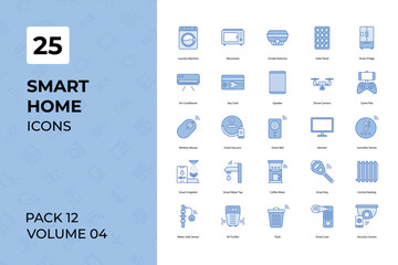 Smart Home icons collection. Set contains such Icons as appliances, automation, building, button, and more 
