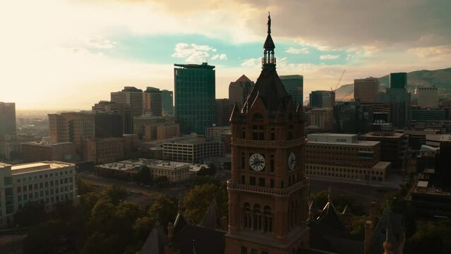 Drone footage Salt Lake City Utah