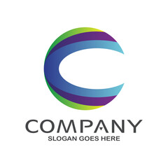 Letter c logo design
