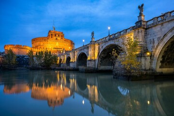 Mesmerizing view of the Castel Sant'Angelo in Rome