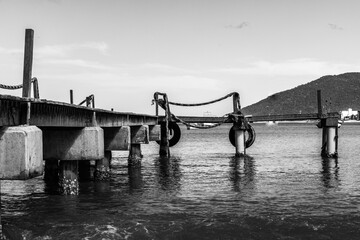 Obraz premium Pier praia do centro Rio das Ostras