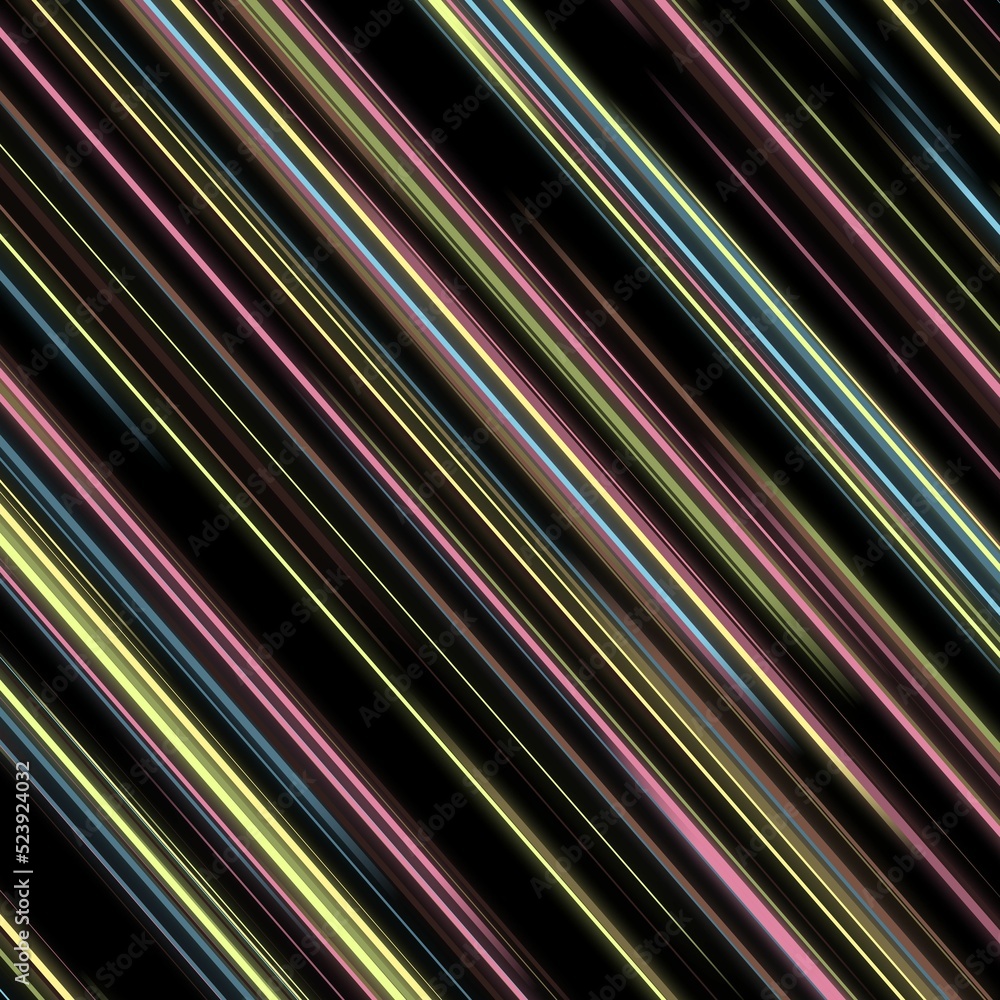 Poster diagonal striped glowing lines neon stripes with bright colorful abstract motion and speed lines