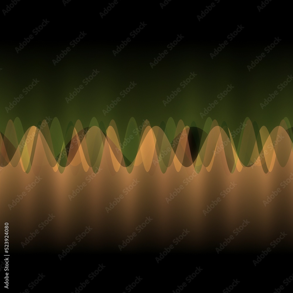 Aufkleber illustration of multiple waves oscillating or overlapping by many small digital vertical lines bg