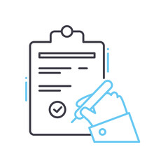 working order line icon, outline symbol, vector illustration, concept sign