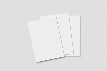 A4 flyer, brochure, catalogue, or poster mockup