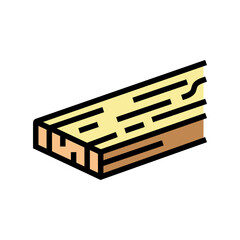 lumber wood timber color icon vector illustration