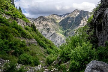 Scenic view of the mountains in Provo Canyon, Utah, United States