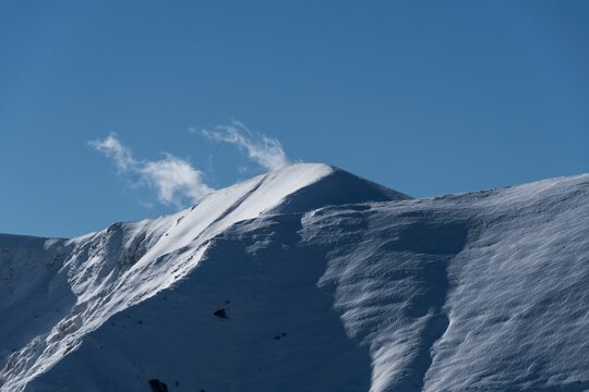 Sibillini Mountains In Italy In Winter