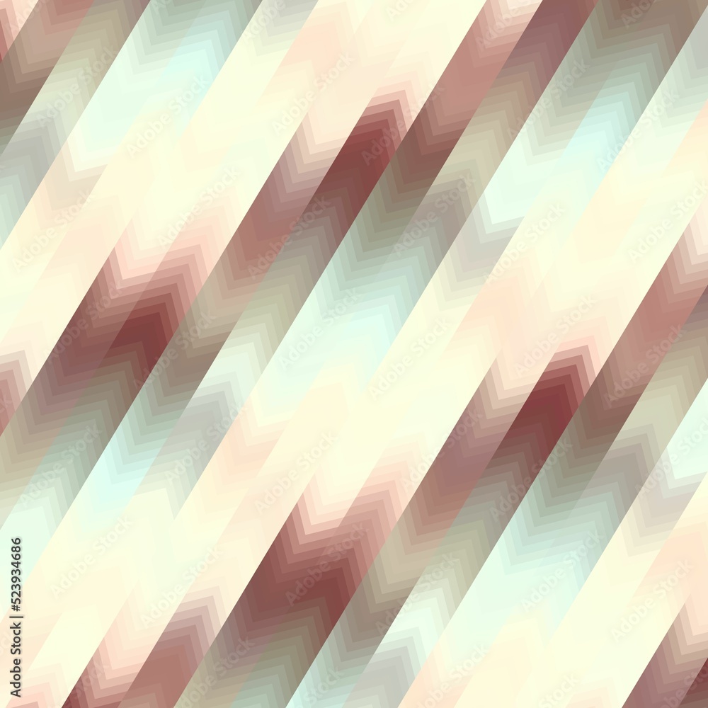 Aufkleber abstract decorative multicolored zigzag geometric pattern with gradient illustration background