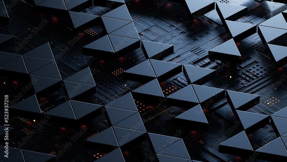 Aufkleber circuit board,abstract network technology background,3d rendering,conceptual image.