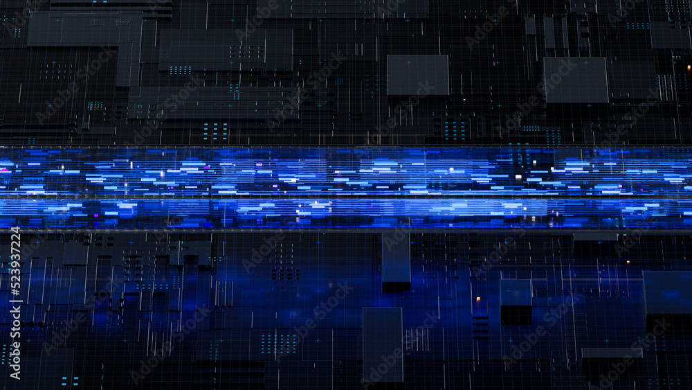 Poster circuit board,abstract network technology background,3d rendering,conceptual image.