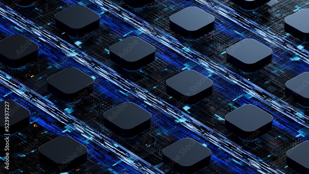Poster circuit board,abstract network technology background,3d rendering,conceptual image.