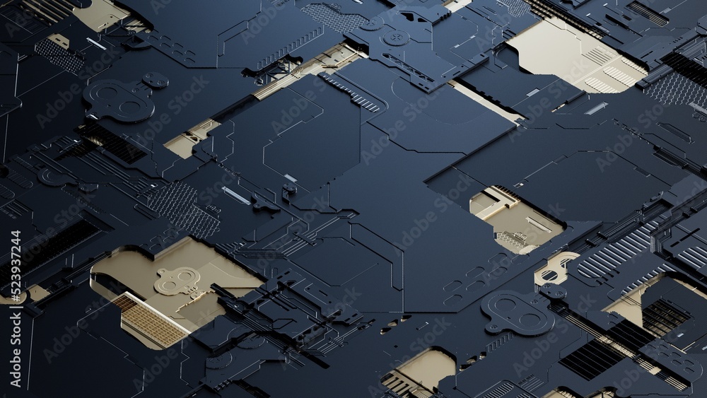 Poster circuit board,abstract network technology background,3d rendering,conceptual image.
