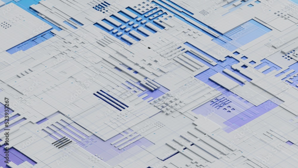 Aufkleber circuit board,abstract network technology background,3d rendering,conceptual image.
