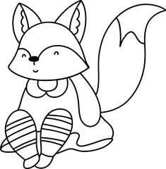 Cute Halloween animals, Trick or Treat. Halloween Fox kid