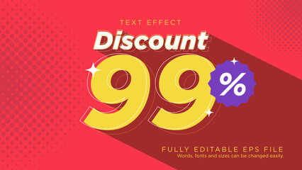 Discount 99 Text Effect Font Type